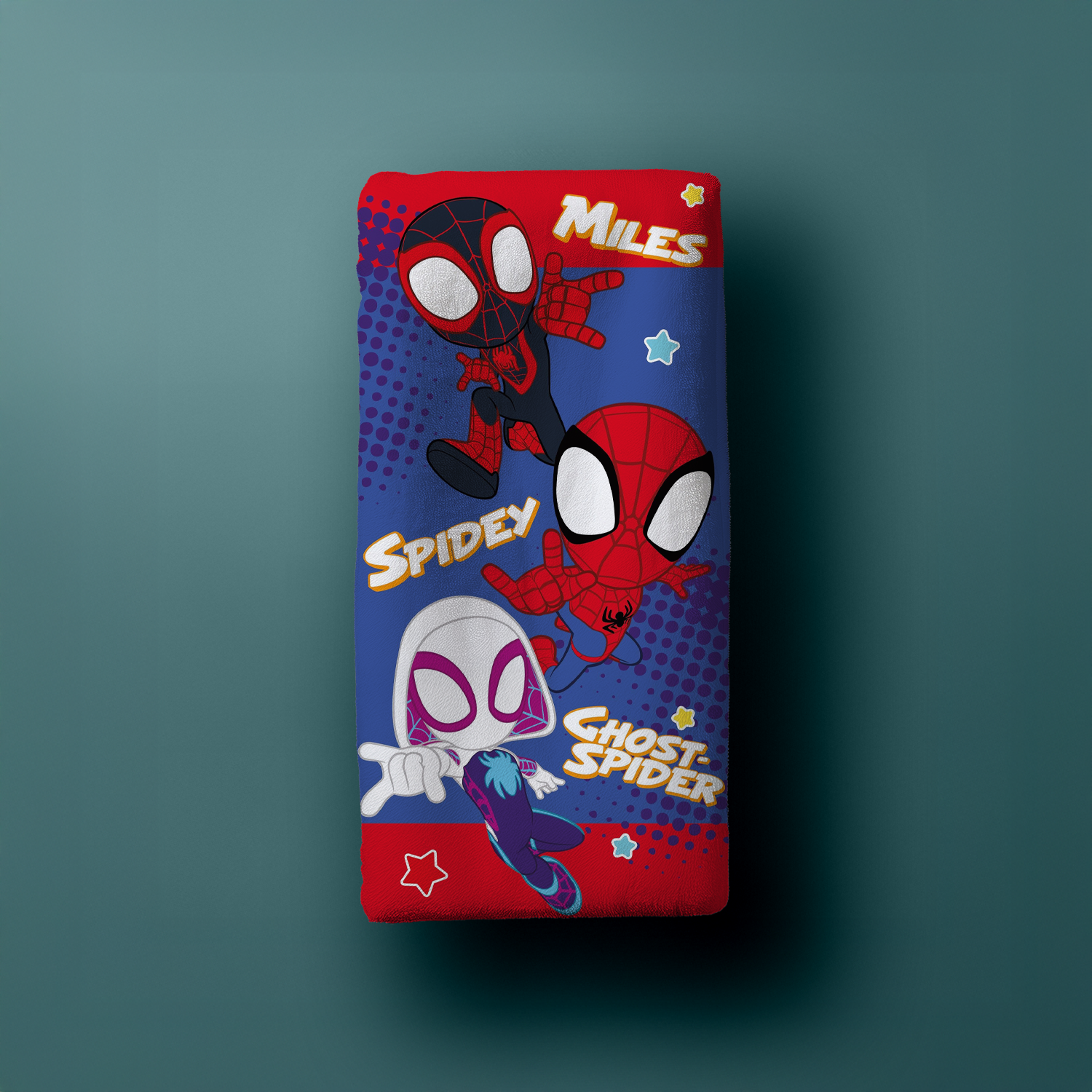Spidey Duschtuch Badetuch Strandtuch 70 x 140 cm 100% Baumwolle auf Hintergrund