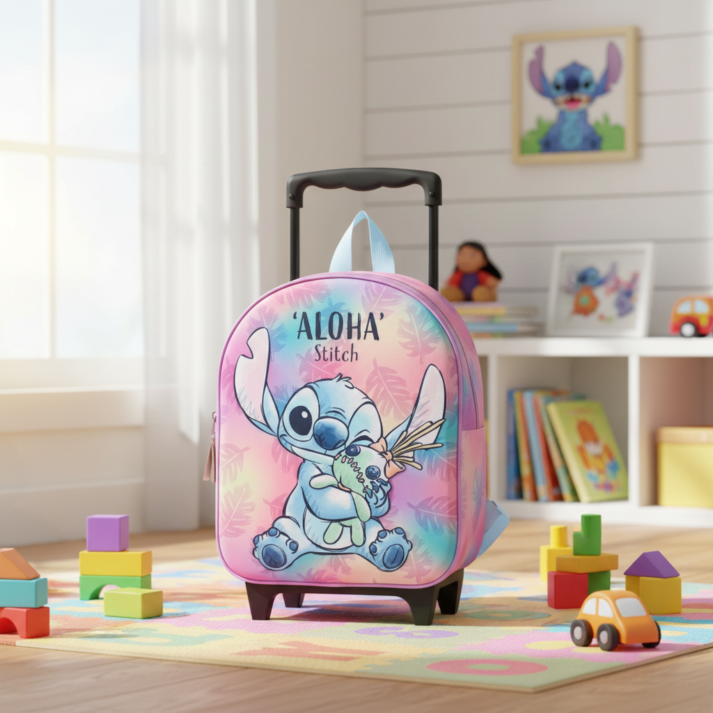 Lilo and Stitch 3D Trolley Backpack Great Escapes