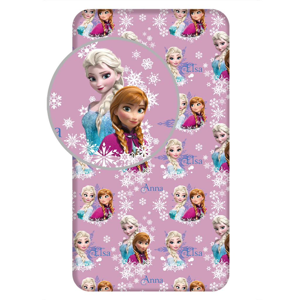 Fitted sheet with elastic, Disney Frozen, 90 x 200 cm