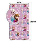 Fitted sheet with elastic, Disney Frozen, 90 x 200 cm