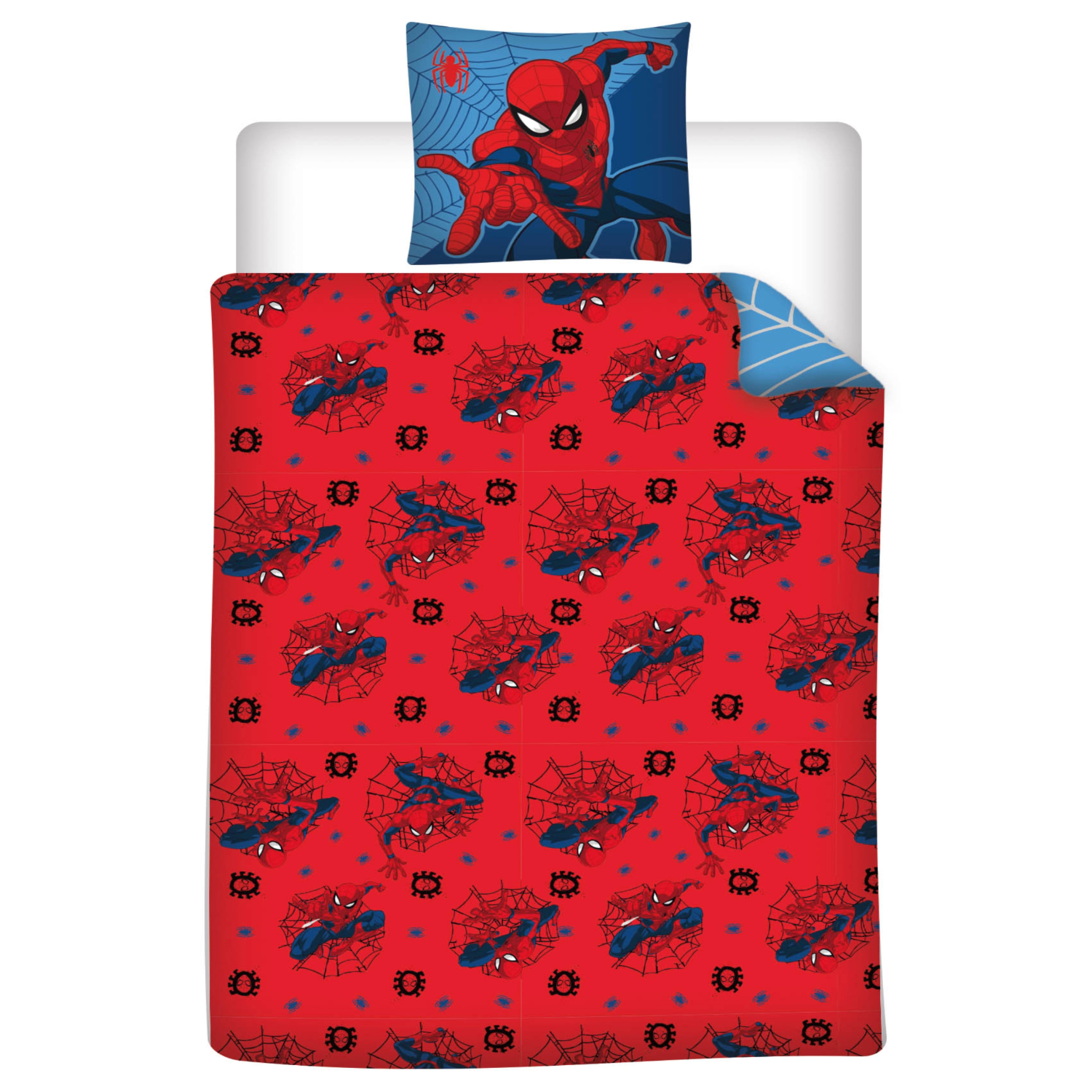 Spiderman Bettwäsche Set Super Hero 135 x 200 cm 80 x 80 cm