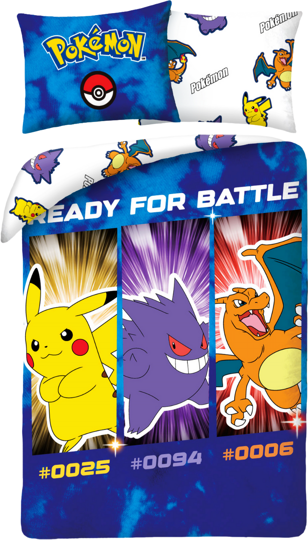 Parure de lit Pokémon "Ready for Battle" - 135x200 cm