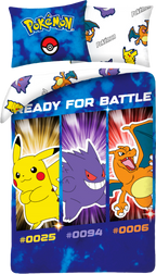 Parure de lit Pokémon "Ready for Battle" - 135x200 cm