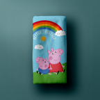Peppa Pig Wutz Duschtuch Badetuch Strandtuch Velourstuch 70 x 140cm