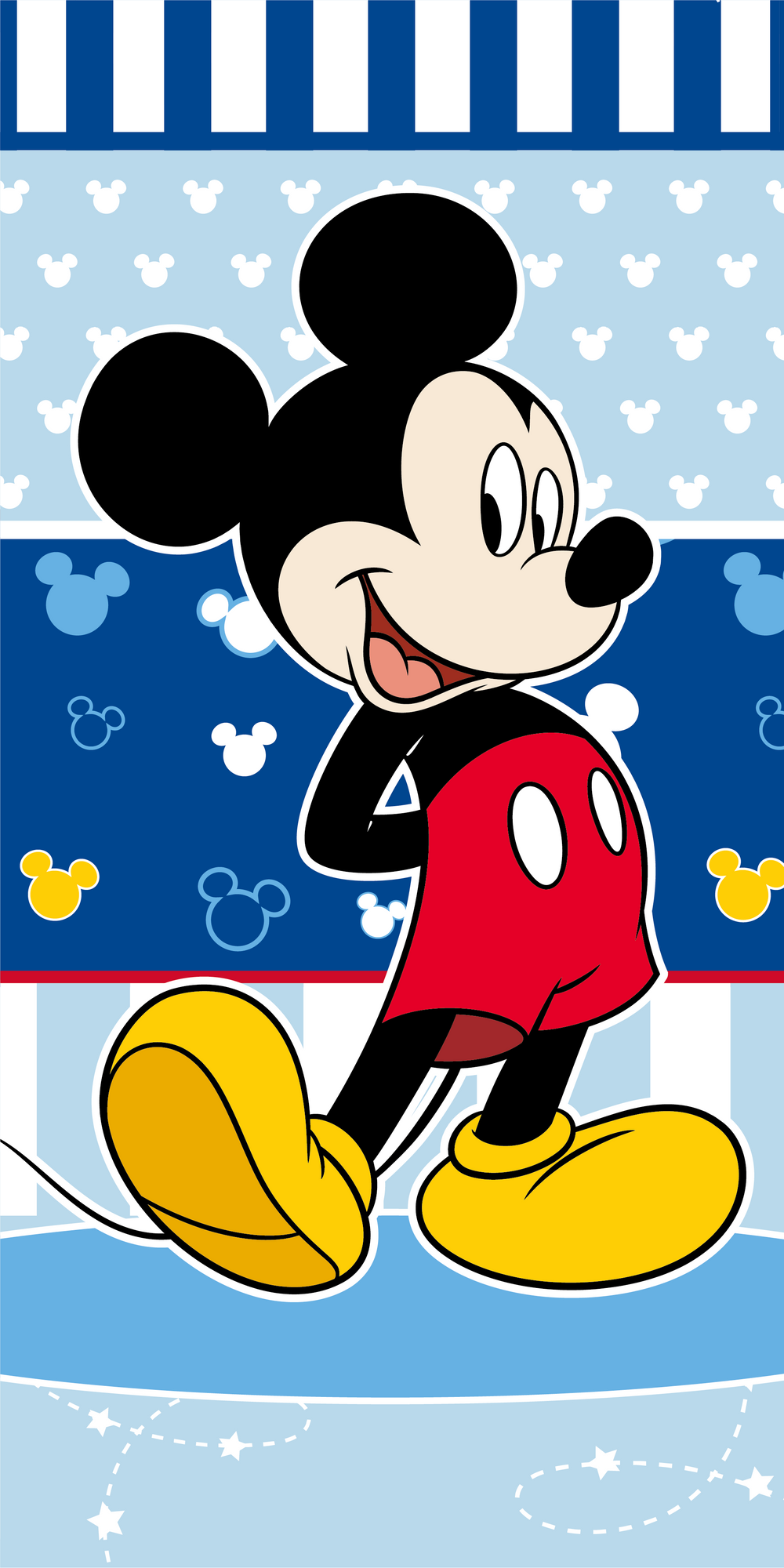 Disney Mickey Mouse Duschtuch Strandtuch Badetuch 70x140cm Baumwolle Motiv