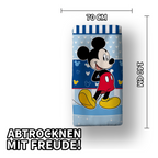 Maße von Disney Mickey Mouse Duschtuch Strandtuch Badetuch 70x140cm Baumwolle