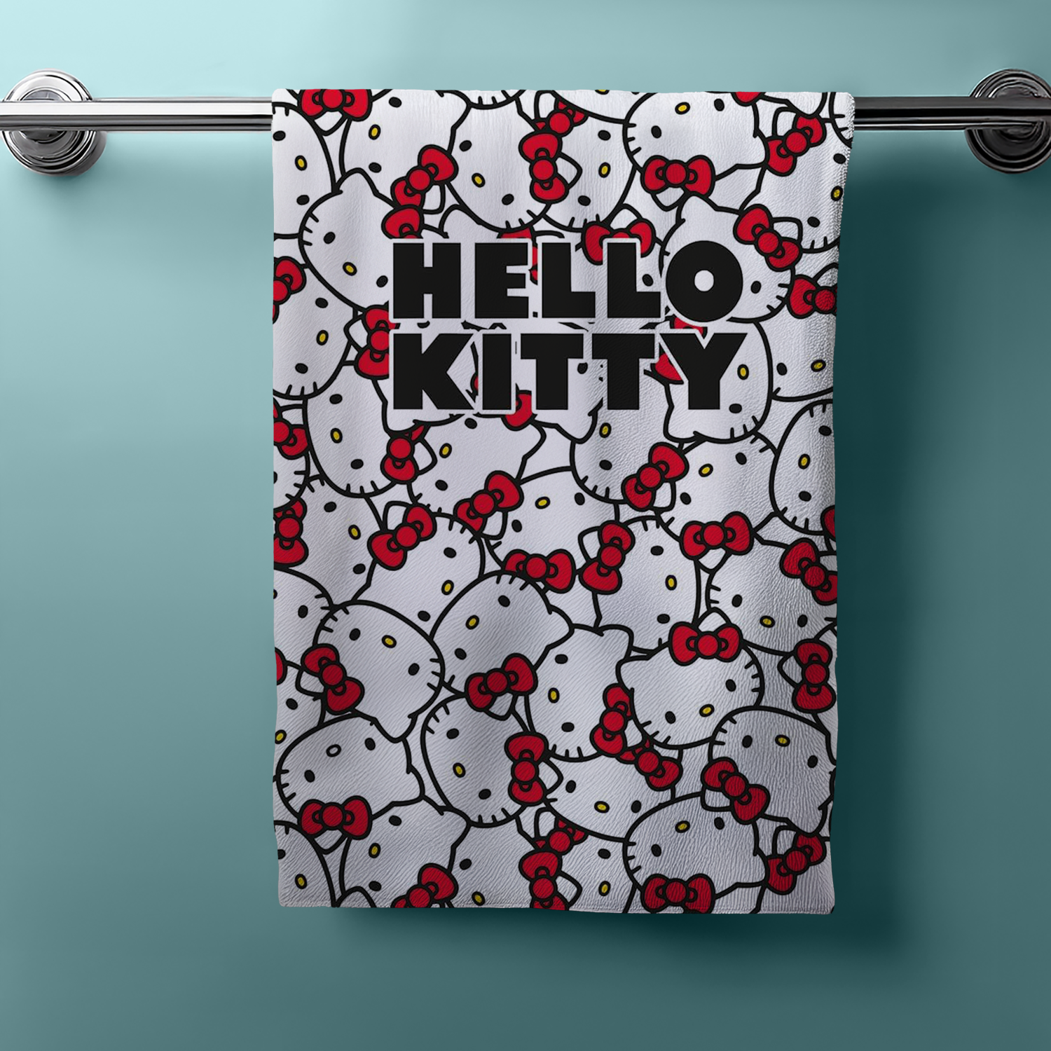 Hello Kitty Duschtuch Badetuch Strandtuch 70 x 140cm