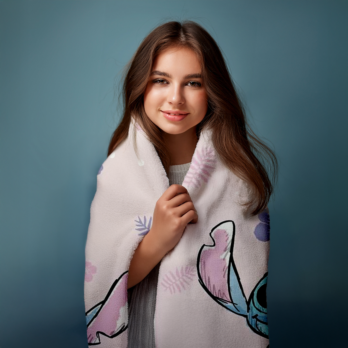 Lilo und Stitch Flauschdecke Kuscheldecke 100 x 150 cm