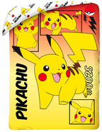 Pokemon Bettwäsche Set 2-teilig 135x200 cm + Kissen 80x80 cm