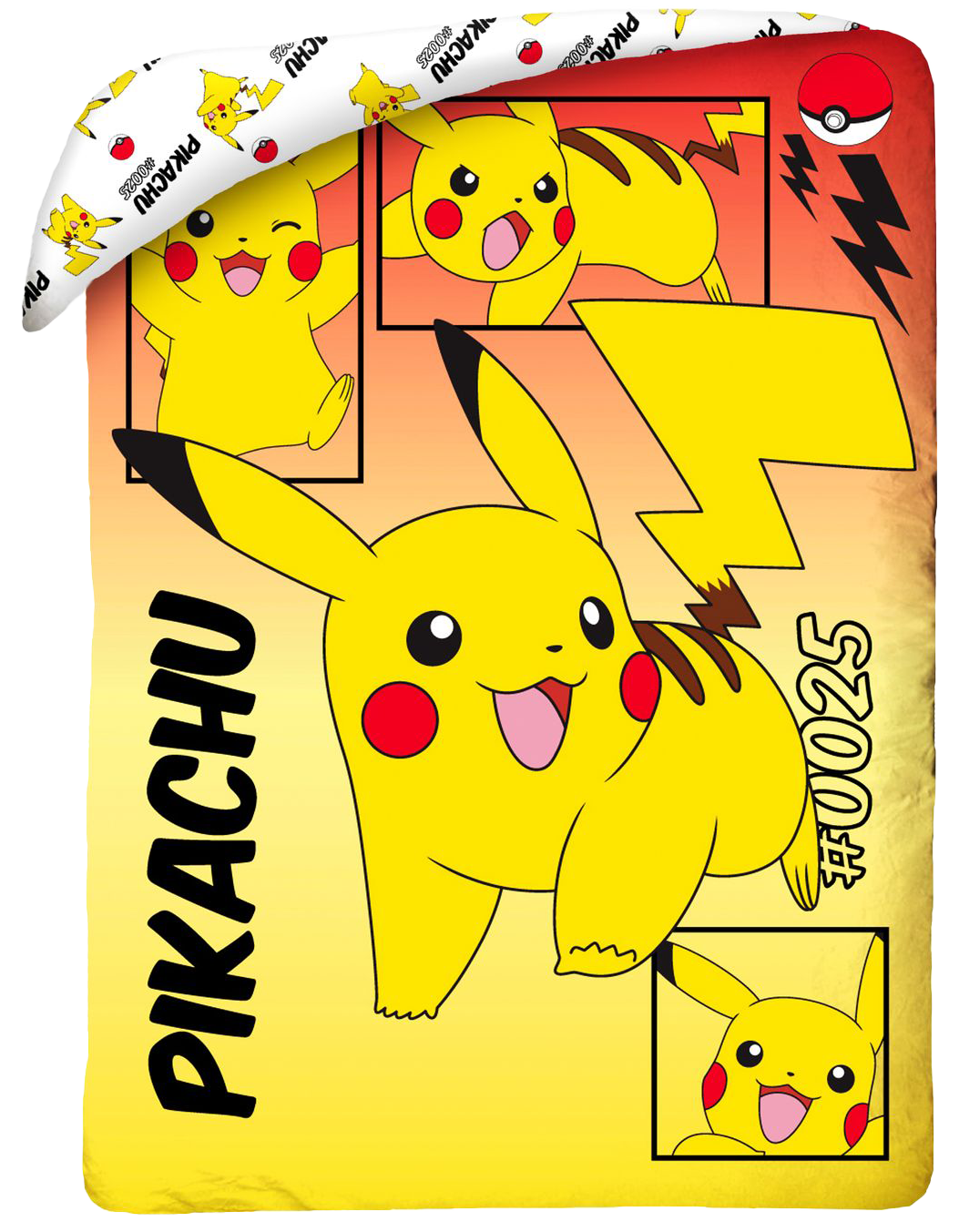 Pokemon Bettwäsche Set 2-teilig 135x200 cm + Kissen 80x80 cm