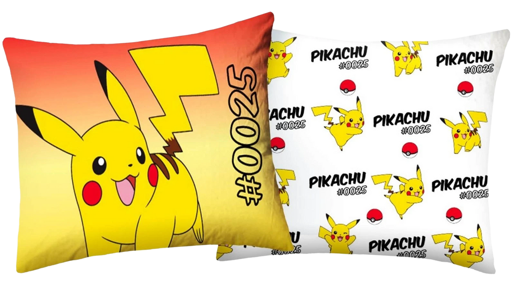 Pokemon Bettwäsche Set 2-teilig 135x200 cm + Kissen 80x80 cm