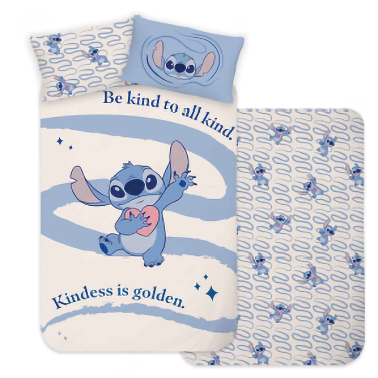 Disney Lilo & Stitch Bettwäsche Set "Be Kind" 135x200cm 80x80cm