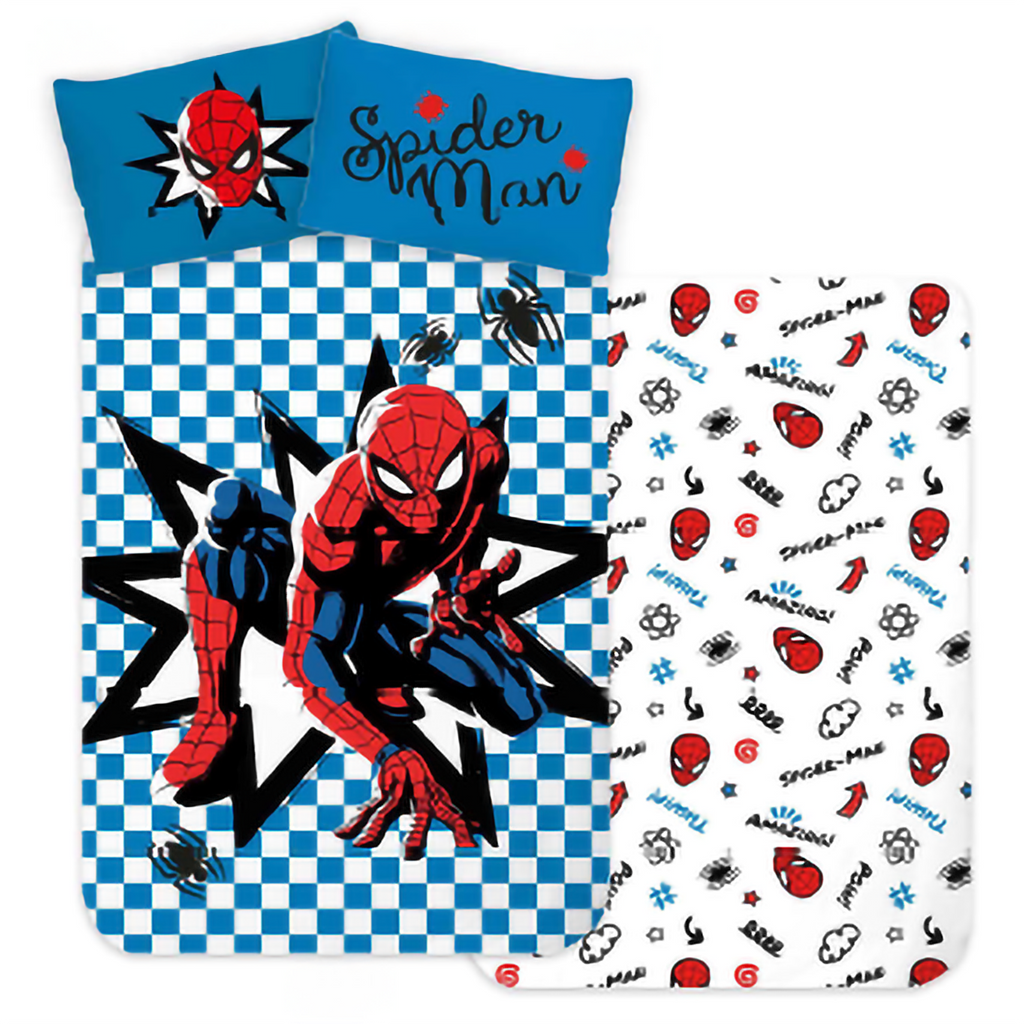 Spider-Man Wende-Bettwäsche Set "Helden-Power" 135x200cm