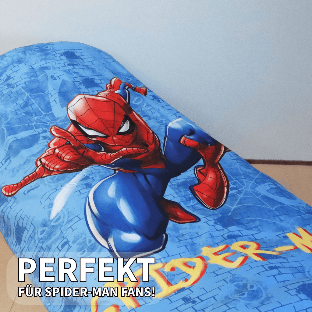 Marvel Spider-Man Wende-Bettwäsche Set "Action" 135x200cm 80x80cm