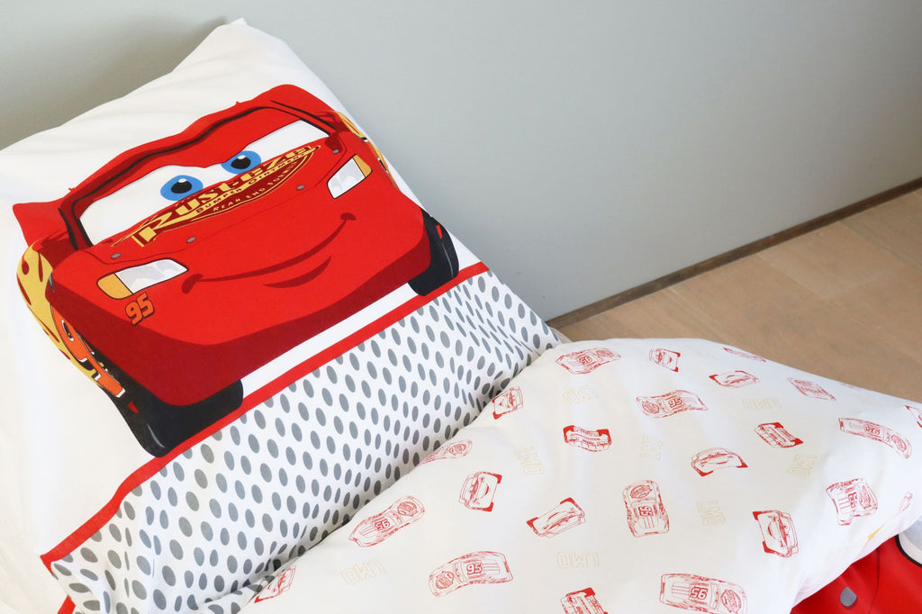 Disney Pixar Cars Bettwäsche Set Lightning McQueen 135x200cm 80x80cm