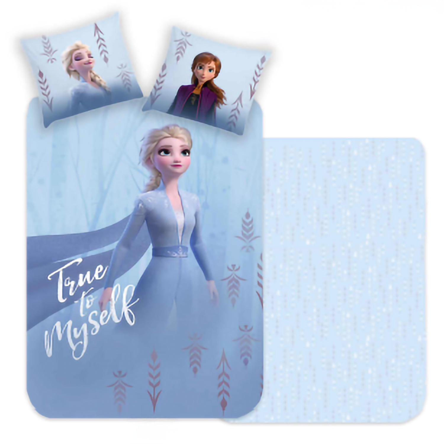 Disney Frozen Eiskönigin Bettwäsche Set Anna Elsa "True to Myself" 135x200cm