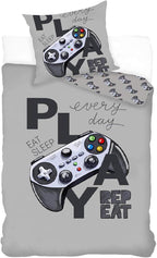 Bettwäsche Set Gamer Play 2 tlg.135x200 cm (80x80 cm)