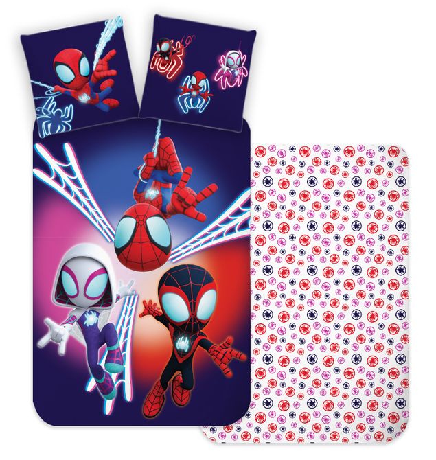 Spidey und seine Super-Freunde Bettwäsche-Set 135x200cm 80x80cm