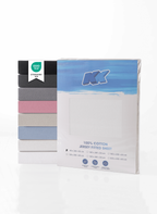 Jersey Spannbettlaken Baumwolle 90x200+30 cm, diverse Farben