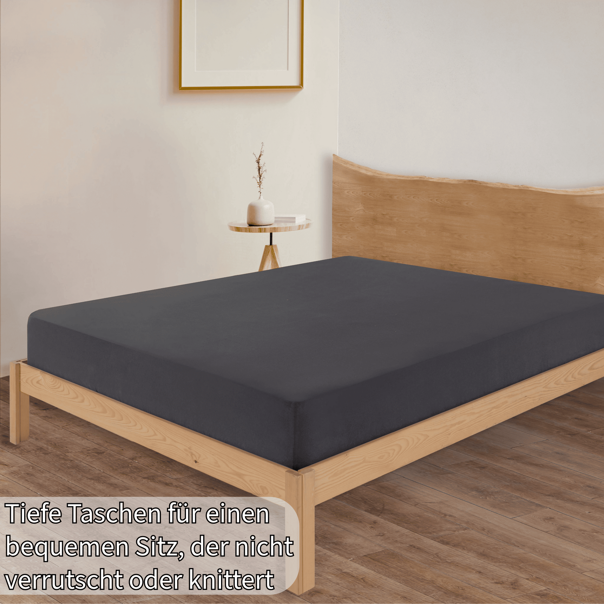 Jersey Spannbettlaken Baumwolle 100x200+30 cm, diverse Farben