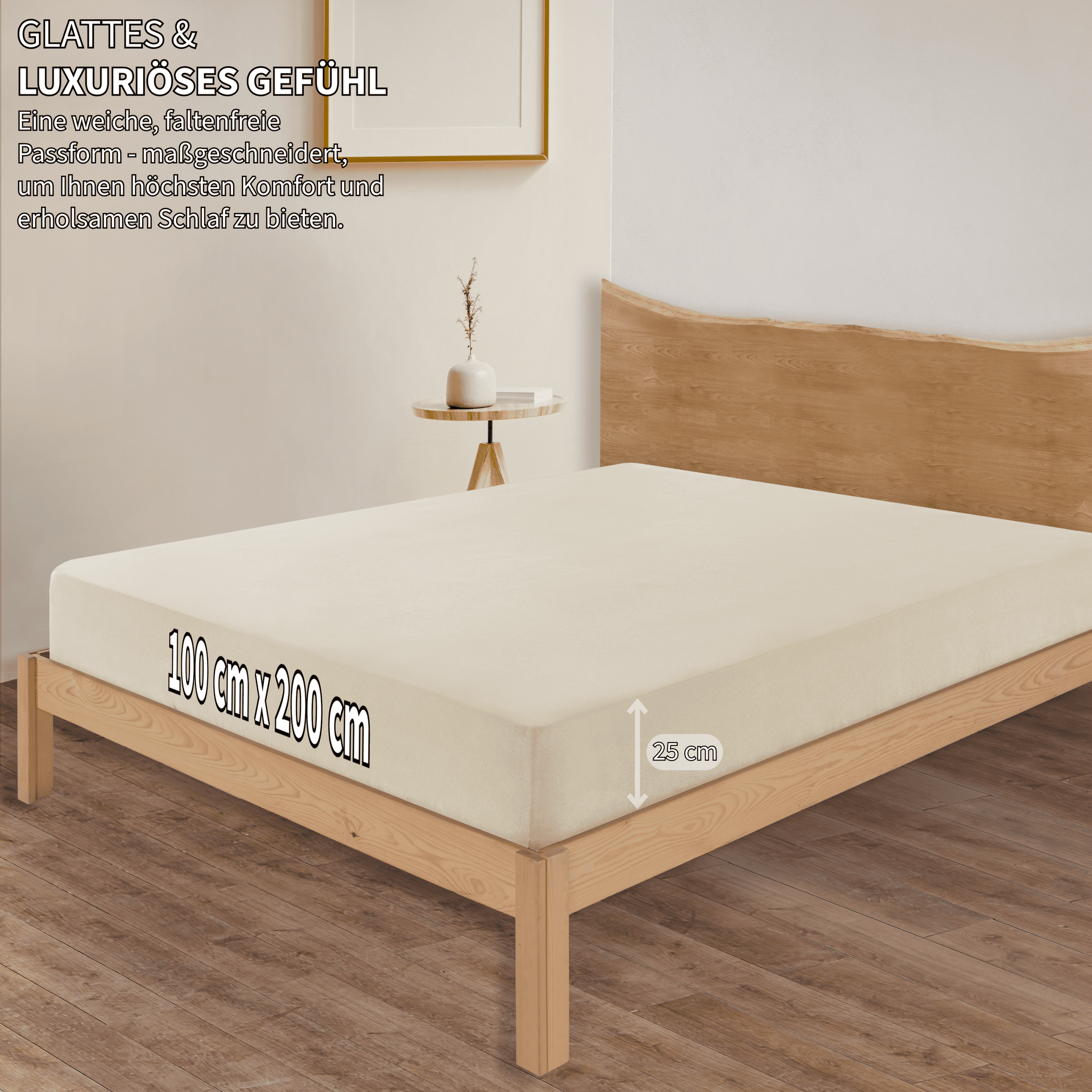 Jersey Spannbettlaken Baumwolle 100x200+30 cm, diverse Farben