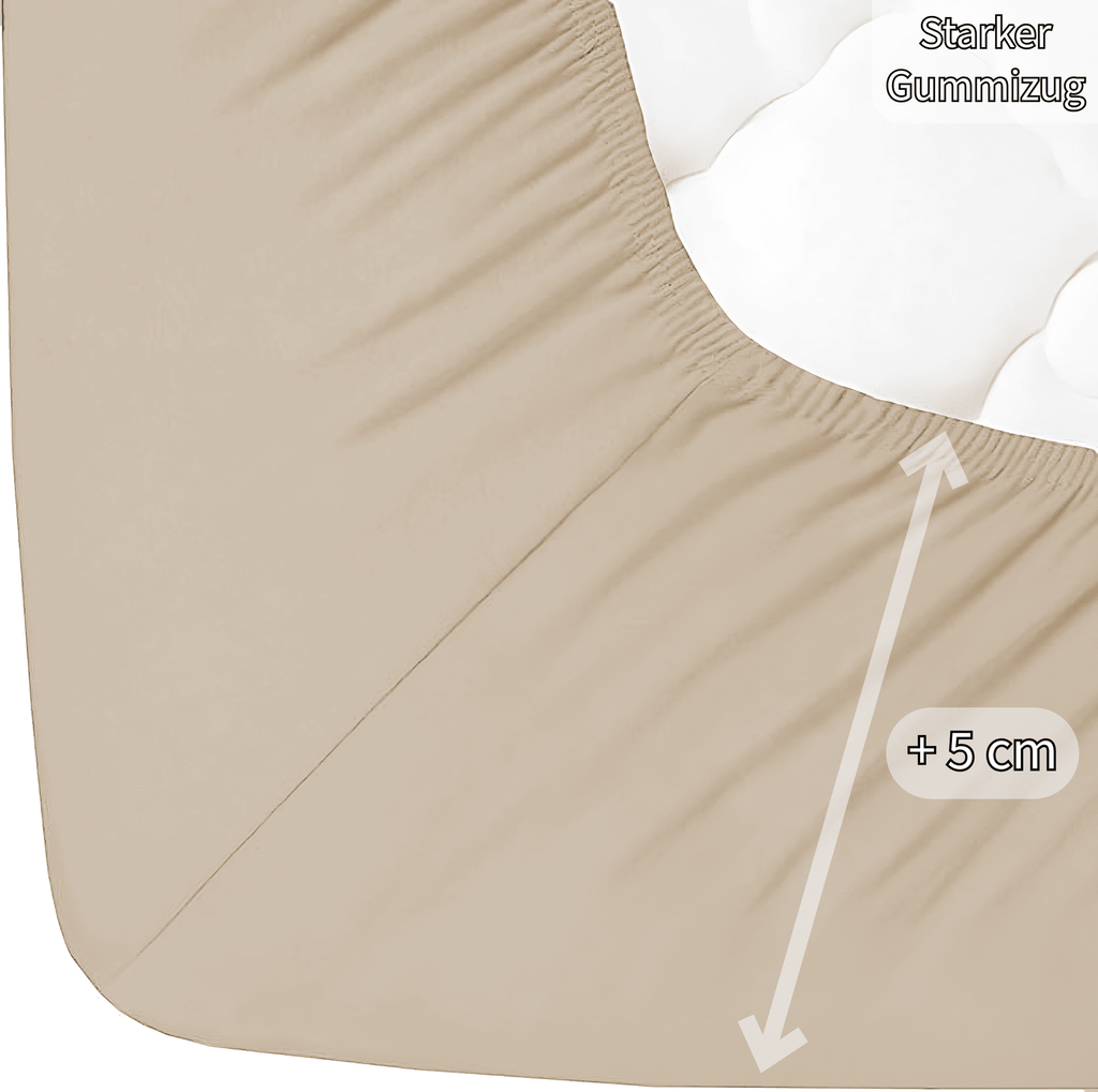 Jersey Spannbettlaken Baumwolle 100x200+30 cm, diverse Farben