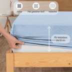 Jersey Spannbettlaken Baumwolle 160x200+30 cm, diverse Farben