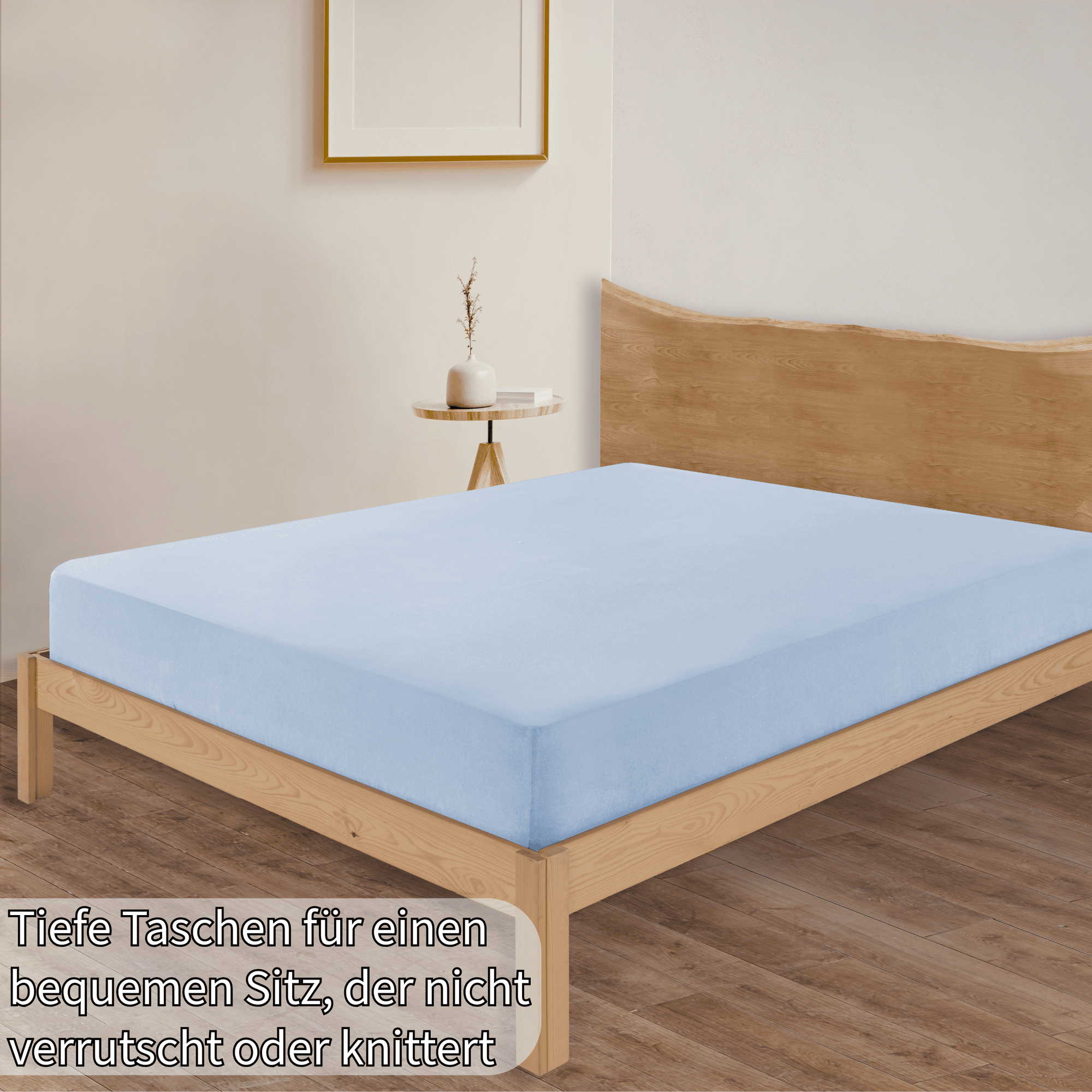 Jersey Spannbettlaken Baumwolle 160x200+30 cm, diverse Farben