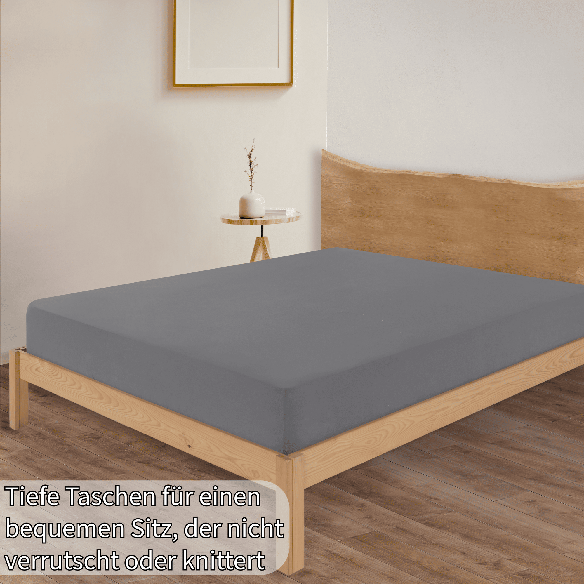 Jersey Spannbettlaken Baumwolle 160x200+30 cm, diverse Farben