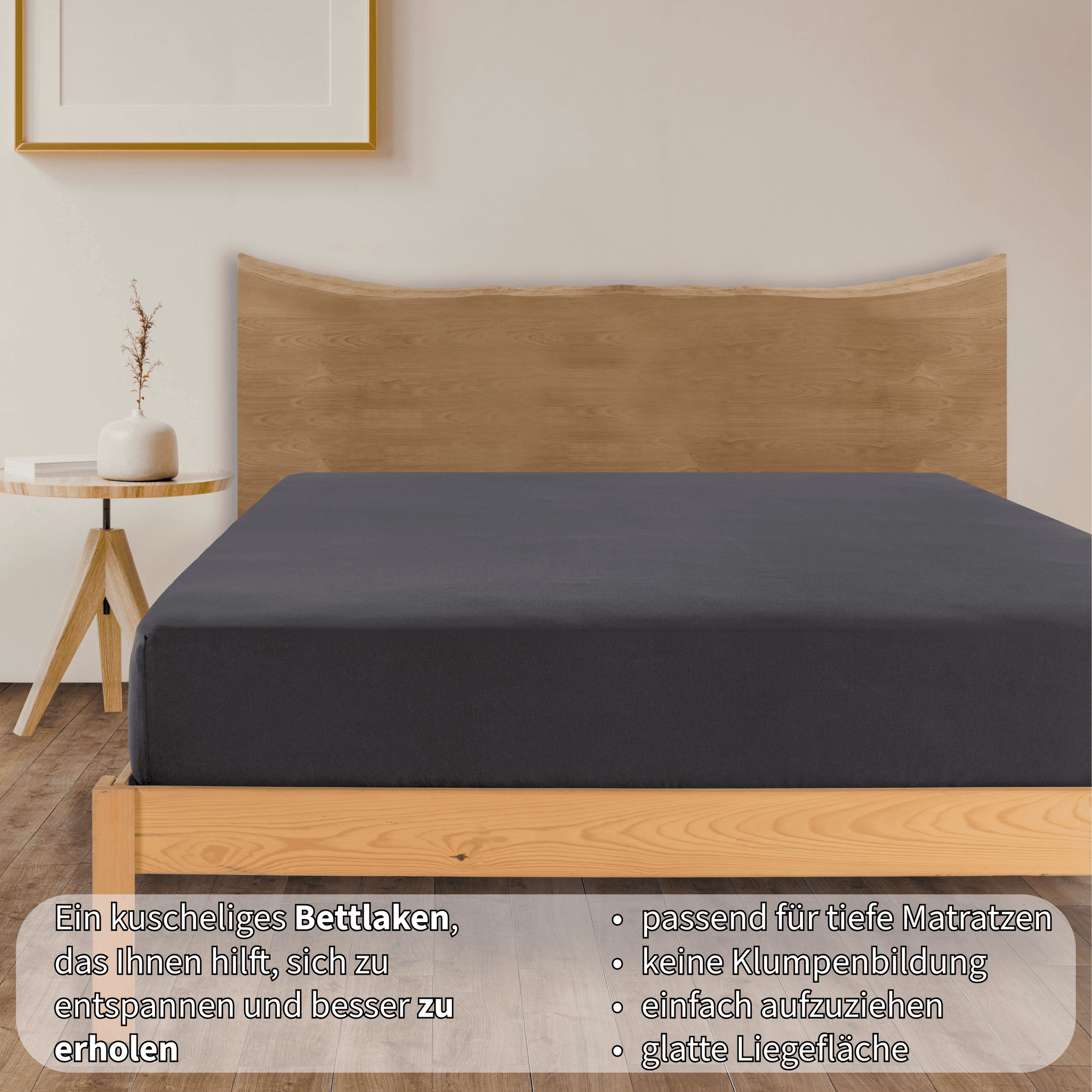 Jersey Spannbettlaken Baumwolle 160x200+30 cm, diverse Farben