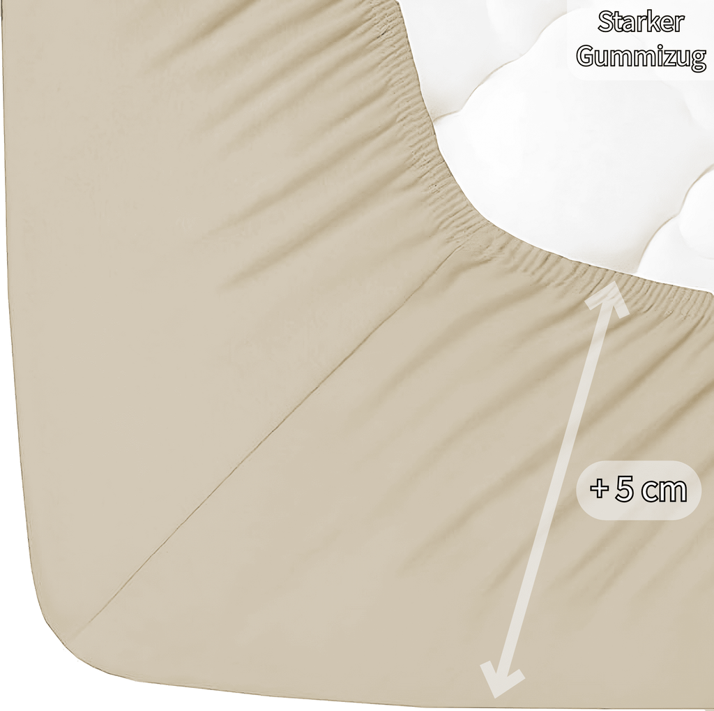Jersey Spannbettlaken Baumwolle 180x200+30 cm, diverse Farben