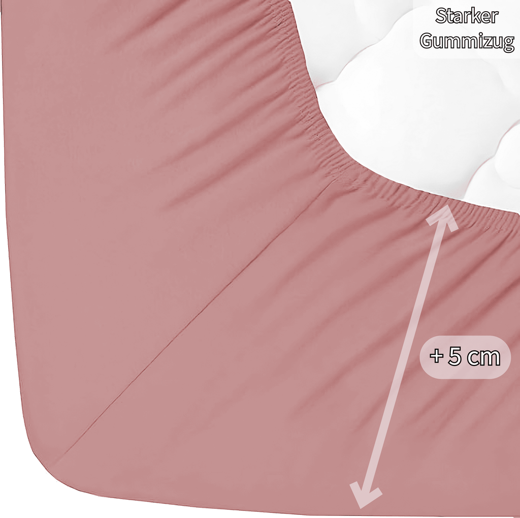 Jersey Spannbettlaken Baumwolle 180x200+30 cm, diverse Farben