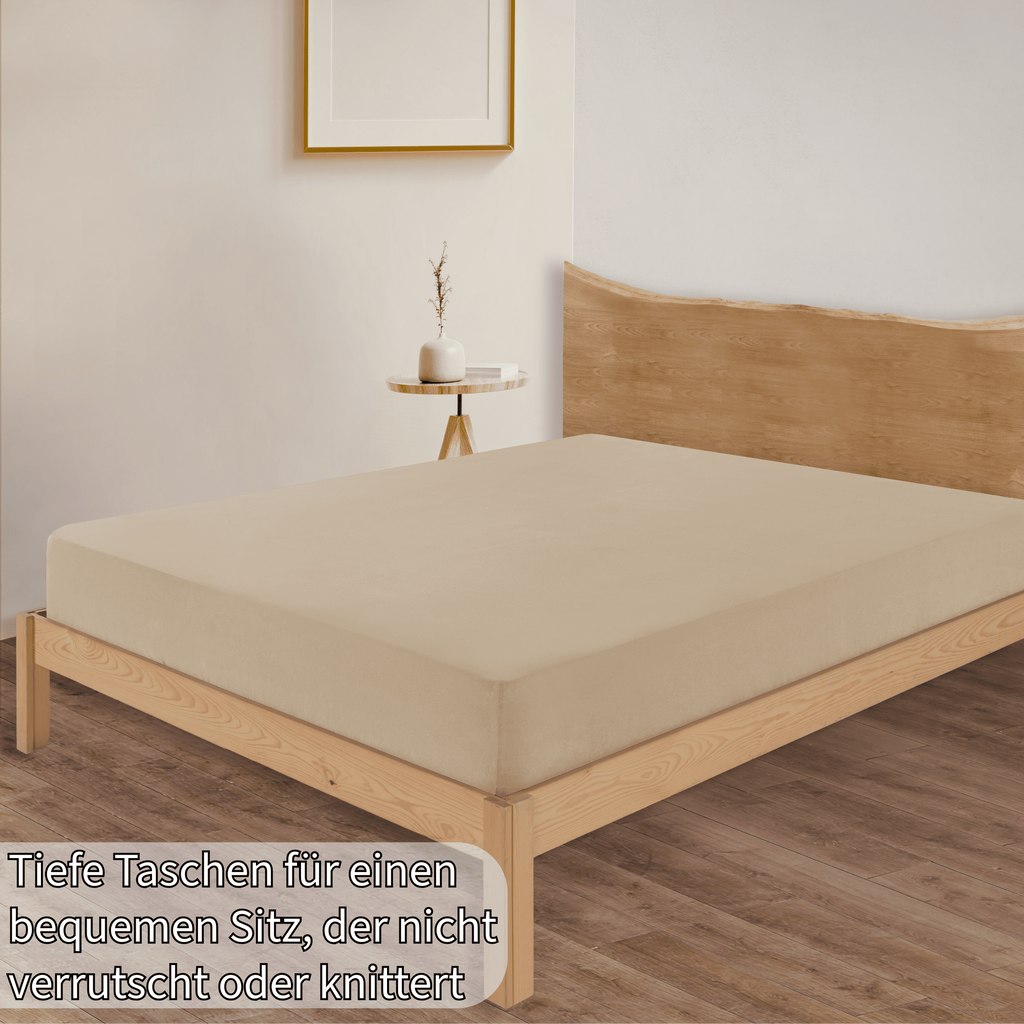 Jersey Spannbettlaken Baumwolle 180x200+30 cm, diverse Farben