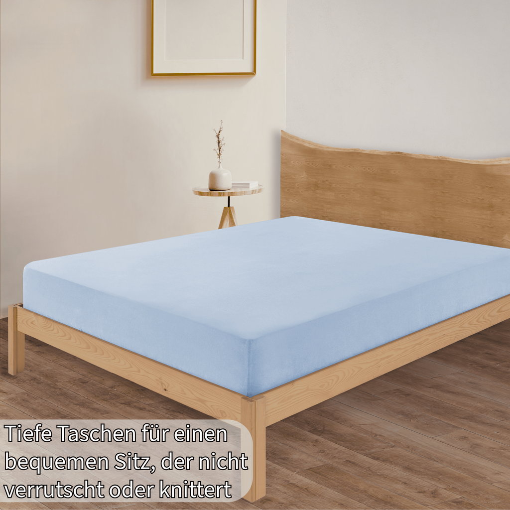 Jersey Spannbettlaken Baumwolle 180x200+30 cm, diverse Farben