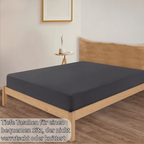 Jersey Spannbettlaken Baumwolle 200x200+30 cm, diverse Farben