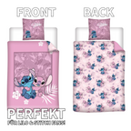 Disney Lilo and Stitch Flannel Reversible Bedding Set, 2-Piece, 135 x 200 cm