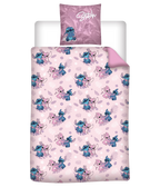 Disney Lilo and Stitch Flannel Reversible Bedding Set, 2-Piece, 135 x 200 cm