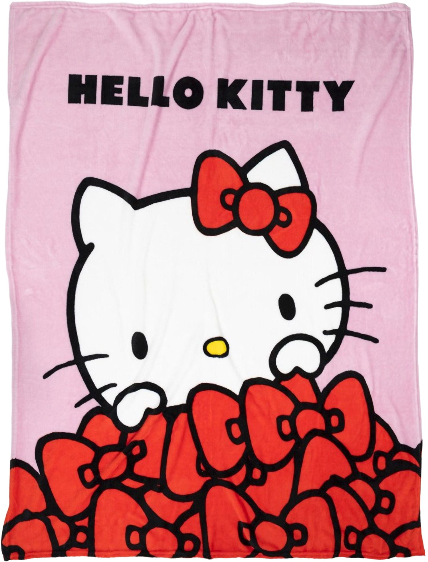 Hello Kitty Wohndecke Flauschdecke Kuscheldecke 130 x 160 cm Motiv