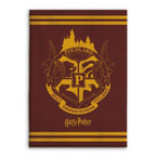 Harry Potter Hogwarts Wappen Flauschdecke Wohndecke 130 x 160 cm