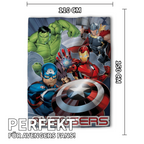 Avengers Superhelden Flauschdecke Wohndecke Flanell 110 x 150 cm mit Maßangaben