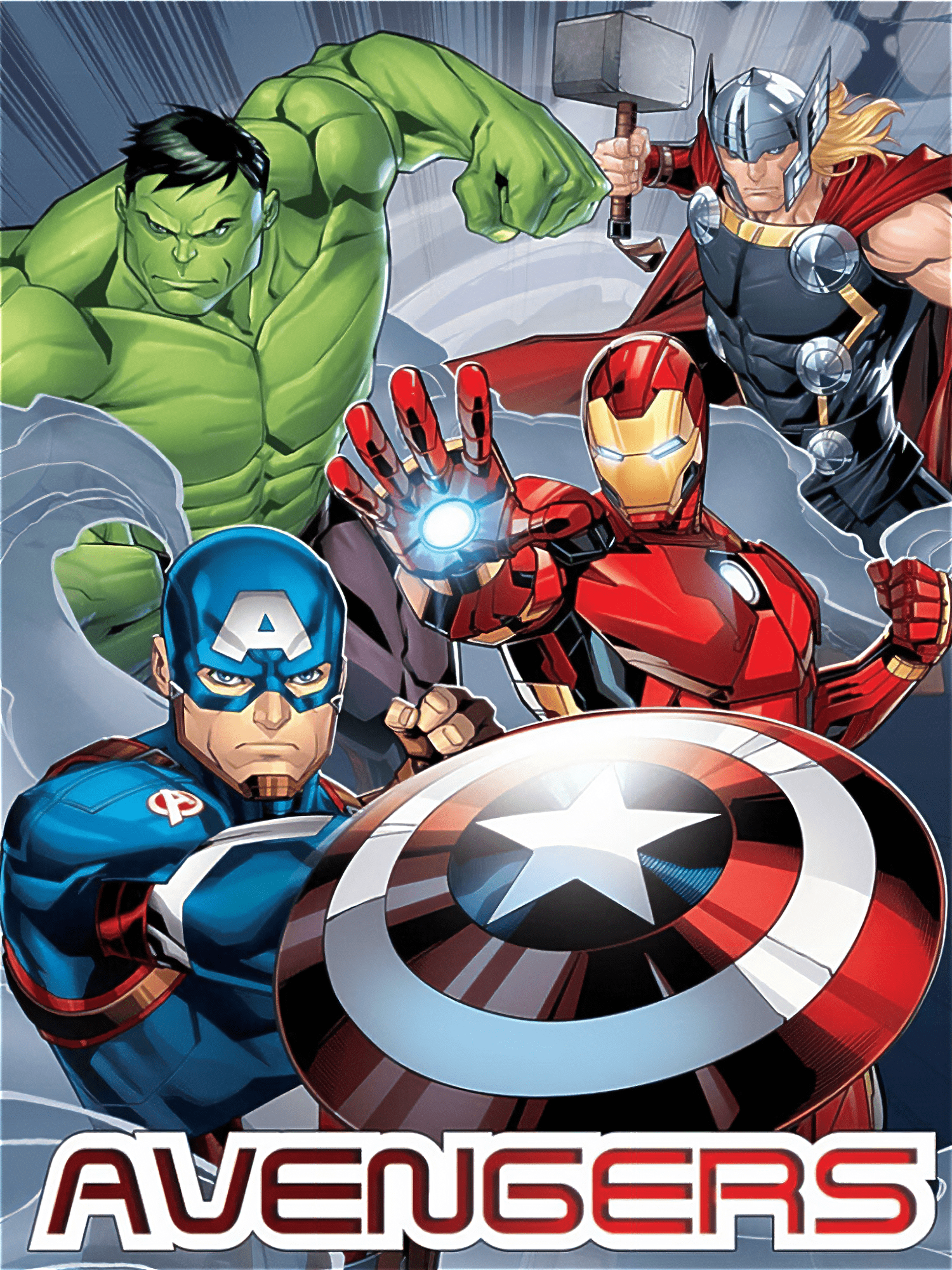 Avengers Superhelden Flauschdecke Wohndecke Flanell 110 x 150 cm Motiv