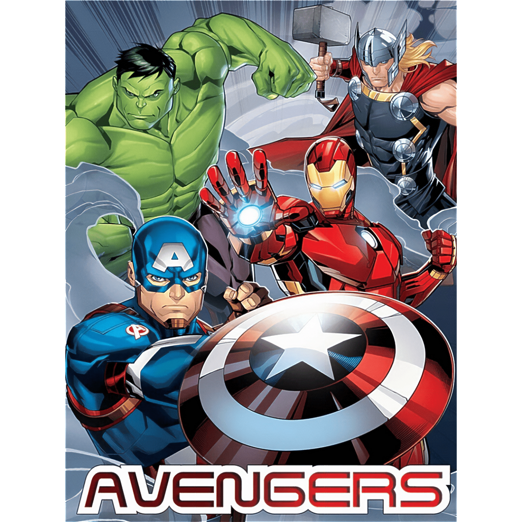 Avengers Superhelden Flauschdecke Wohndecke Flanell 110 x 150 cm Motiv