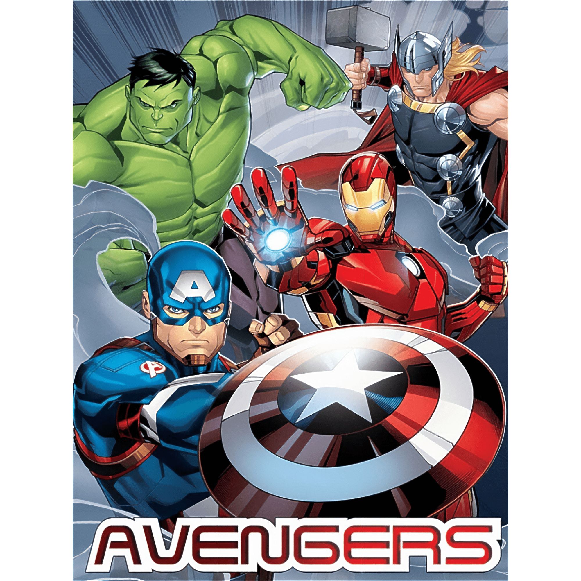 Avengers Superhelden Flauschdecke Wohndecke Flanell 110 x 150 cm Motiv