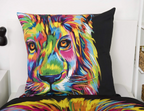 Mako satin bed linen set Bureau Artistique lion 155 x 220 cm