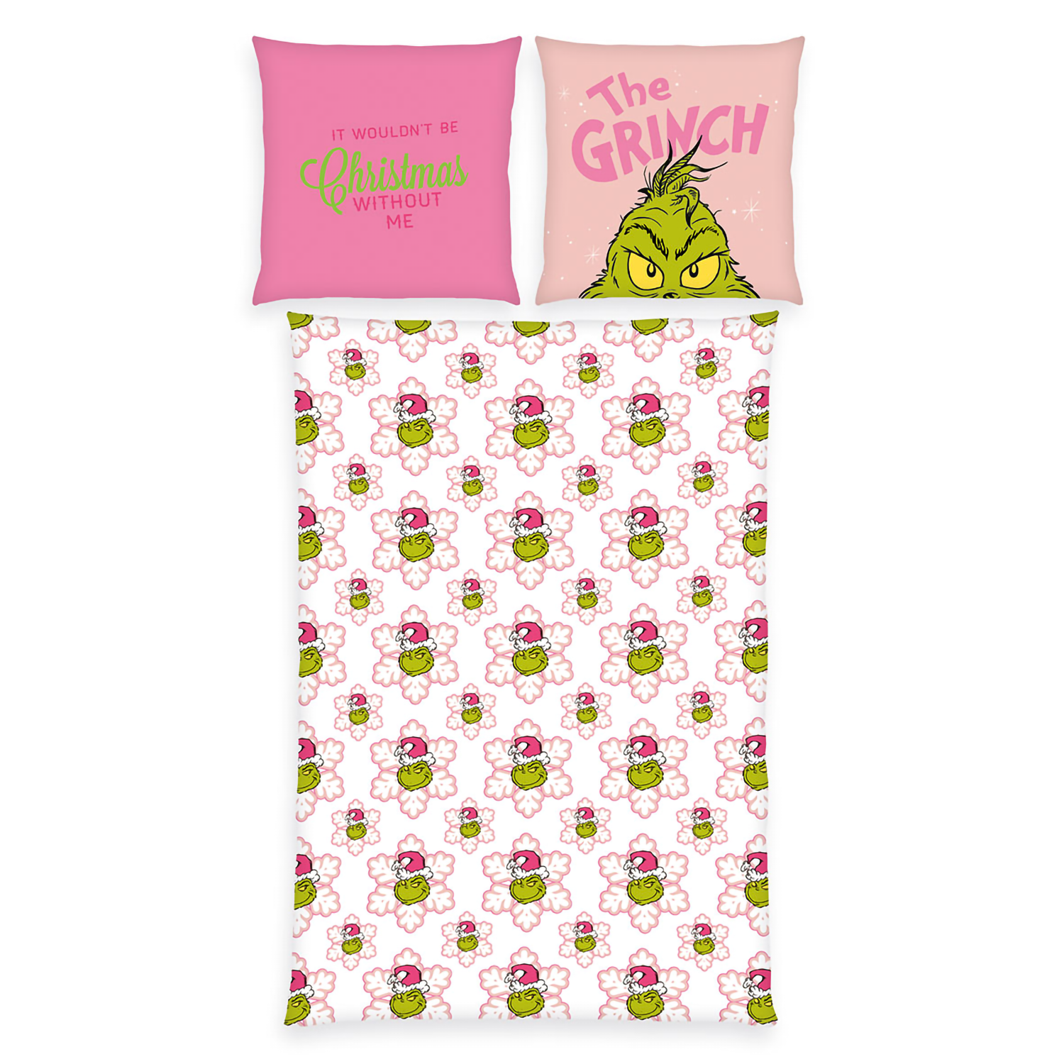 Herding Bettwäsche Set The Grinch 135 x 200 cm / 100% Baumwolle
