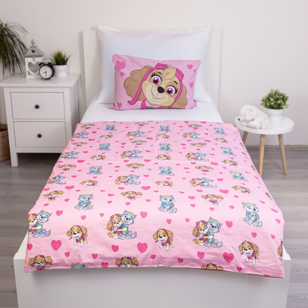 Paw Patrol Babybettwäsche Skye & Everest 100x135 cm Baumwolle