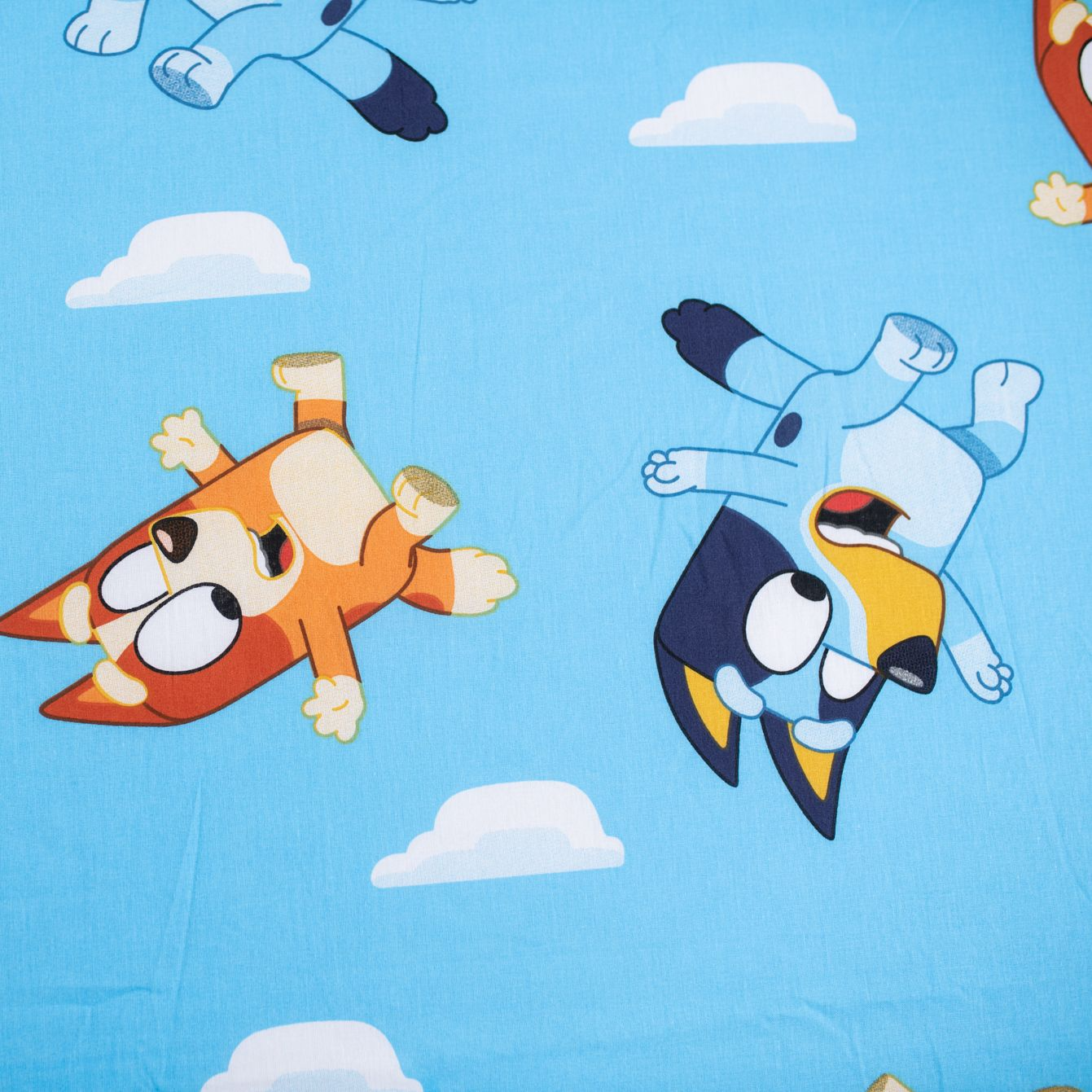 Bluey & Bingo Spannbettlaken 90 x 200 + 25 cm 100% Baumwolle