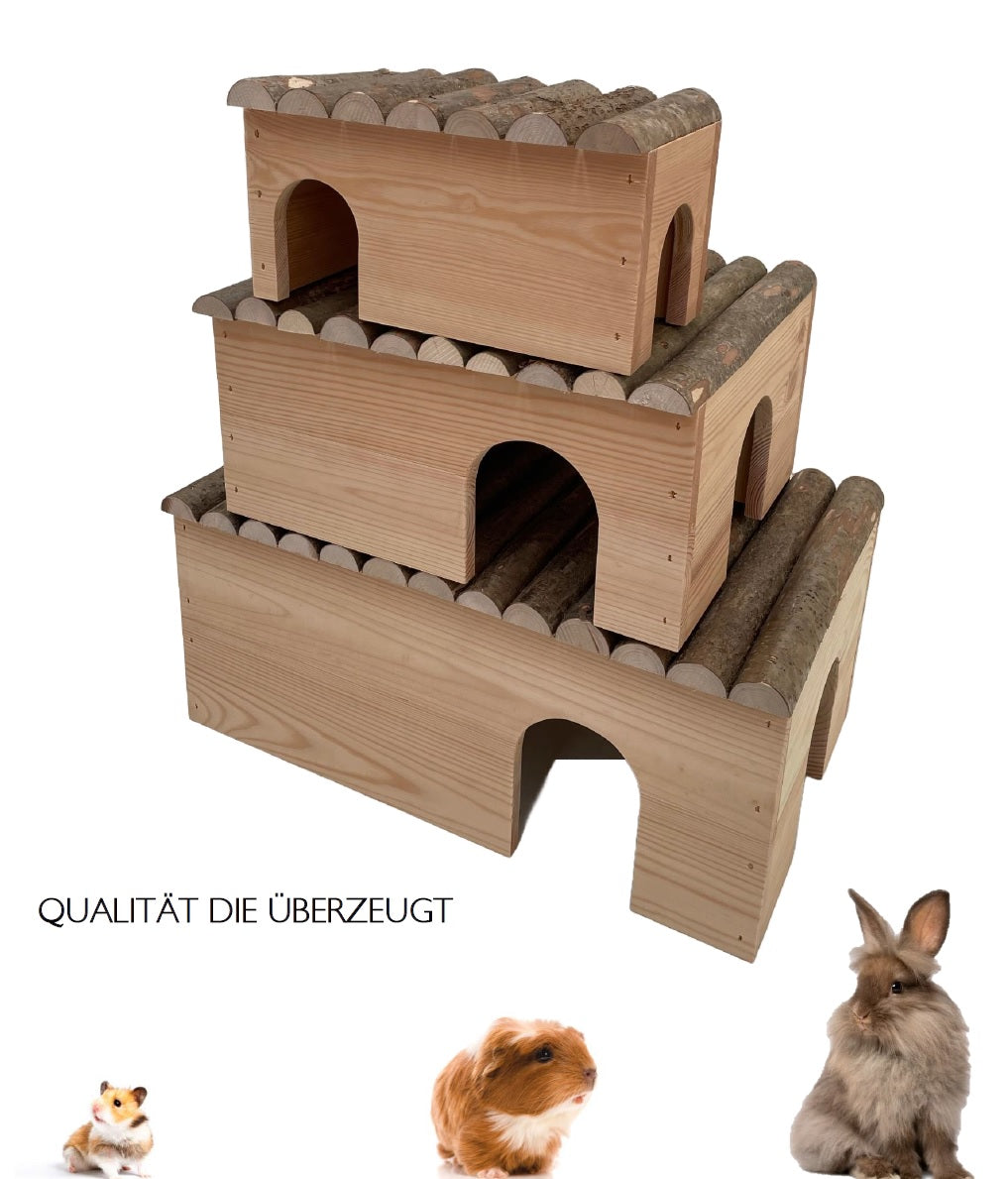Rodent house for guinea pigs and rabbits: Robust & natural