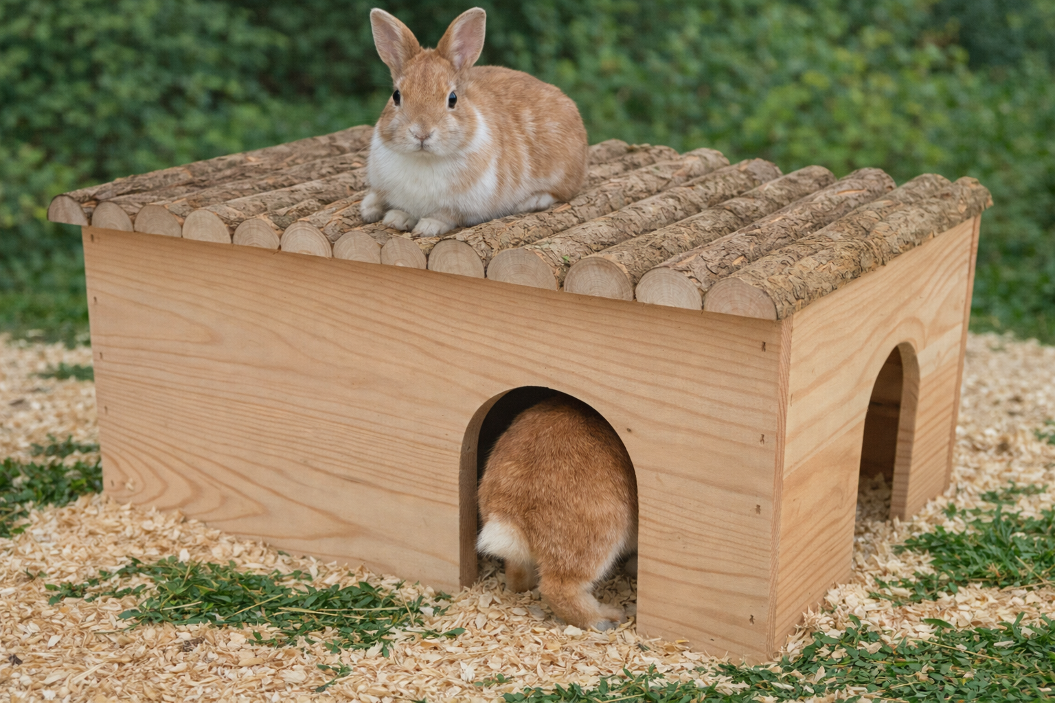 Rodent house for guinea pigs and rabbits: Robust & natural