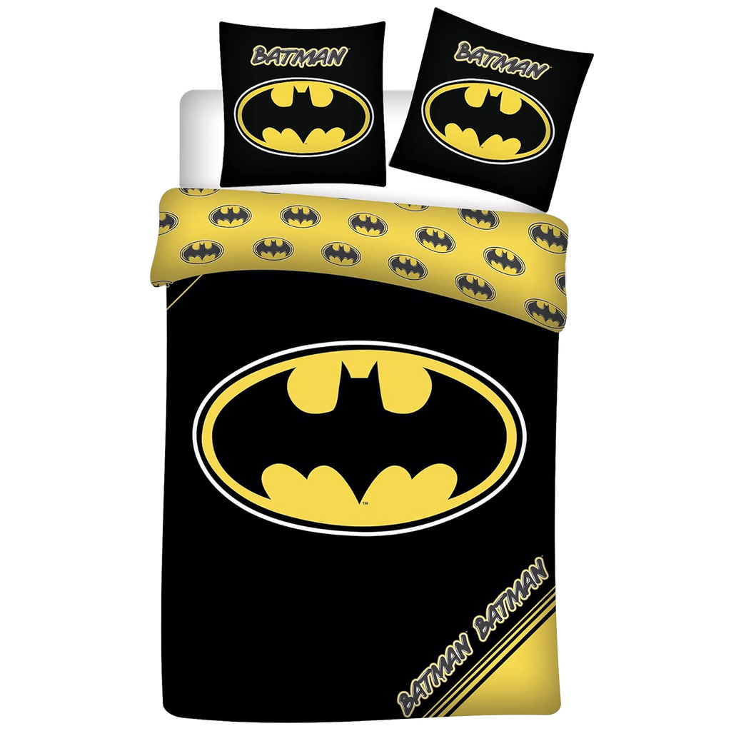 Batman Dark Knight Logo Bettwäsche 135 x 200 cm 100% Baumwolle